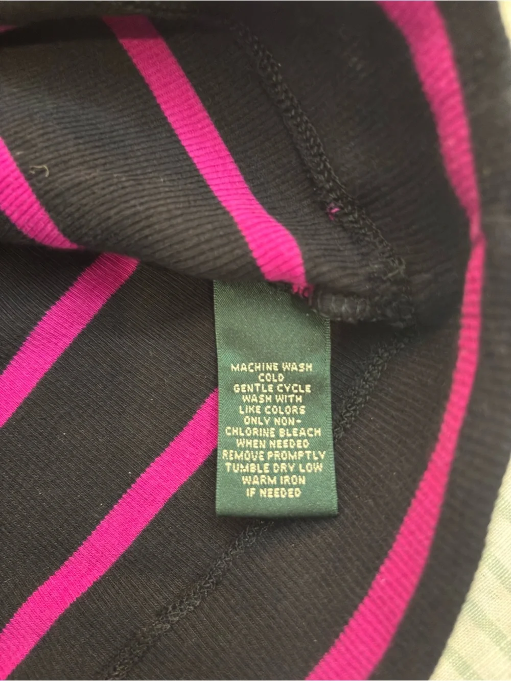 Lauren Ralph Lauren women’s Deep purple & Pink Striped Long-Sleeve Top